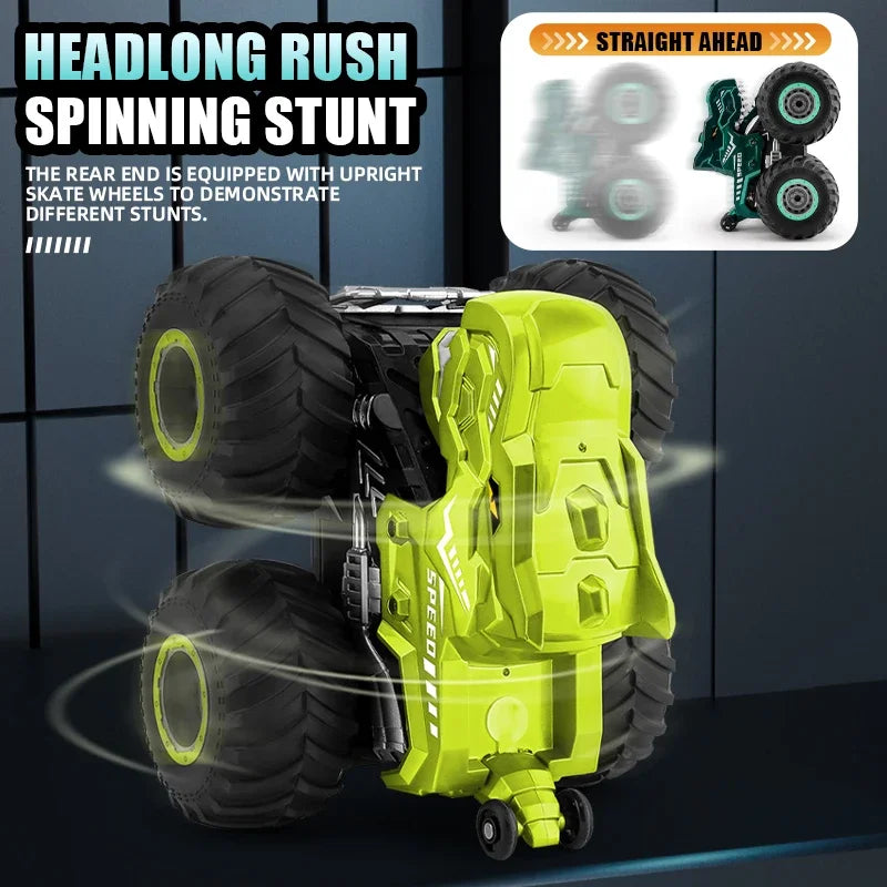 Dinosaur RC Car Remote Control Car Spray Tumbling Stunt Car 2.4G with Light Sound Boy Climbing Car High Speed Vehicle Toys Gifts