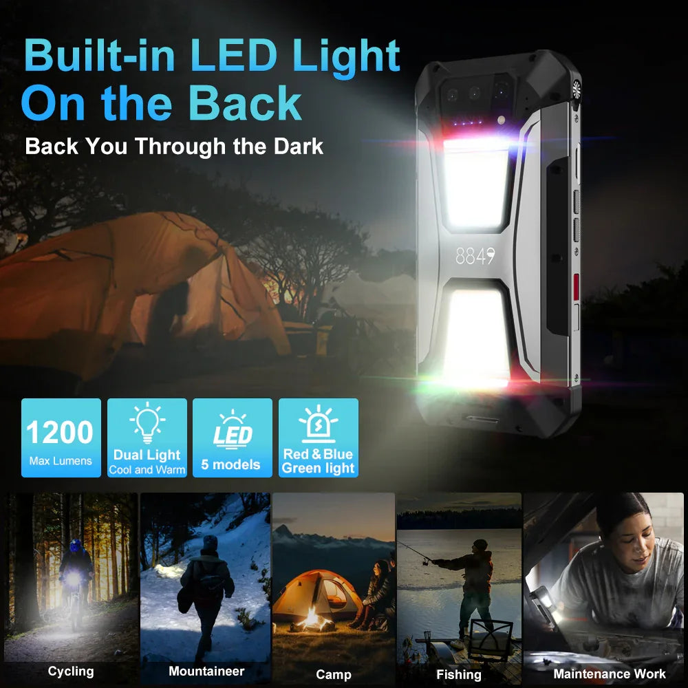 8849 Tank 2 PRO Rugged Smartphone with Projector  6.79" 2.4K Display 24GB 512GB Mobile Phone 23800mAh 120W Android 14 Phone