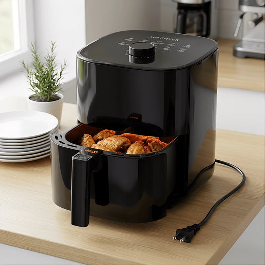 Upgraded Air Fryer, Compact 2.8Qt Basket Air Fryer With Baking Pan, Air Fry, Bake, Roast, Broil In Minutes (2.8 QT, (Touch Series)), Kitchen Additions, Toaster Oven, Deep Fryer, Oven