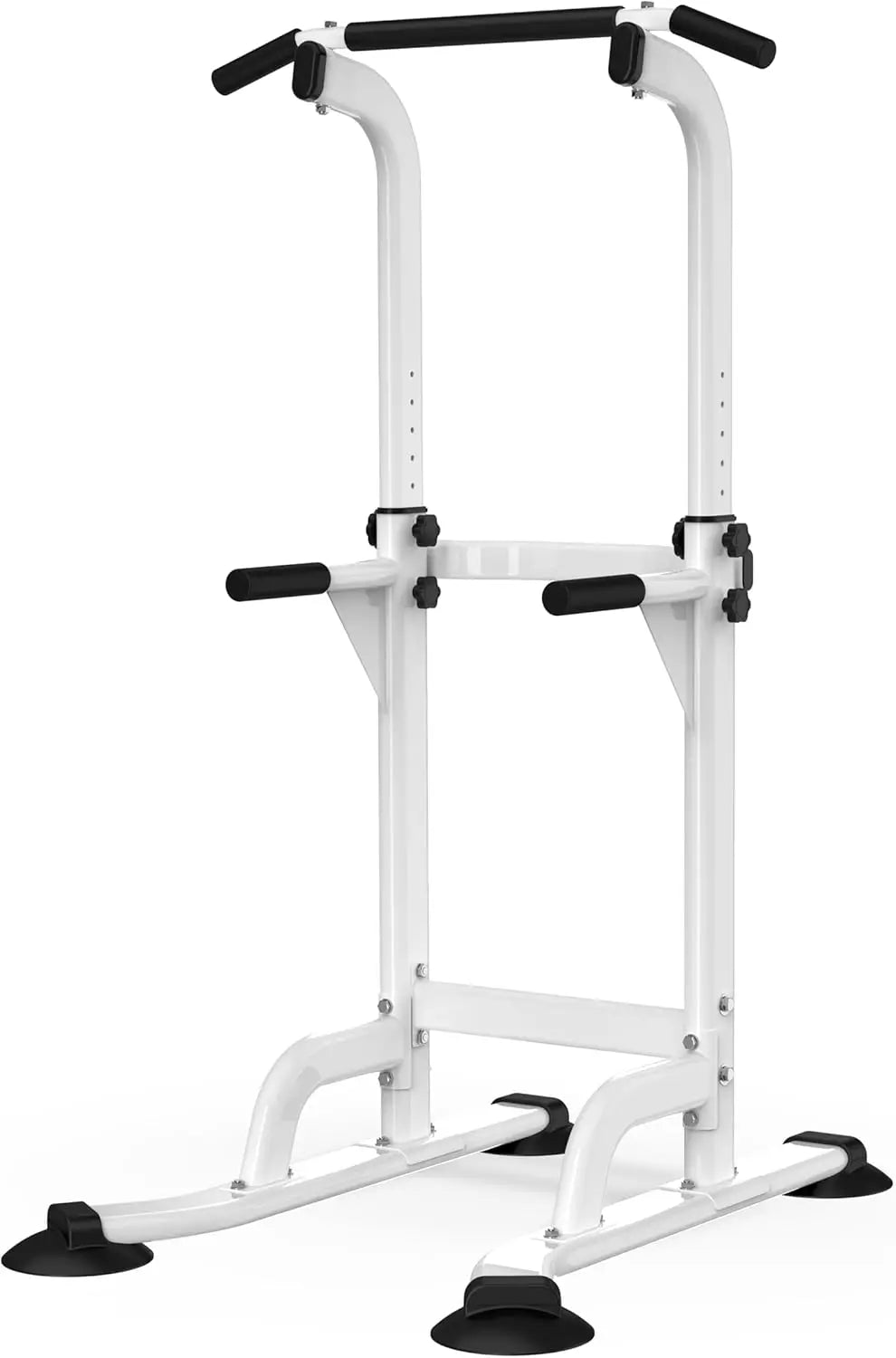 Adjustable Height Power Tower Pull Up Bar Dip Station Multi-Function Home Gym Strength Training Equipment