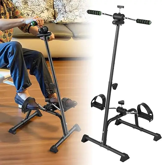 Exercise Bike for Seniors,Pedal Exerciser Bike Hand Arm Leg and Knee Peddler Adjustable Exercise Equipment for Seniors,Elderly F