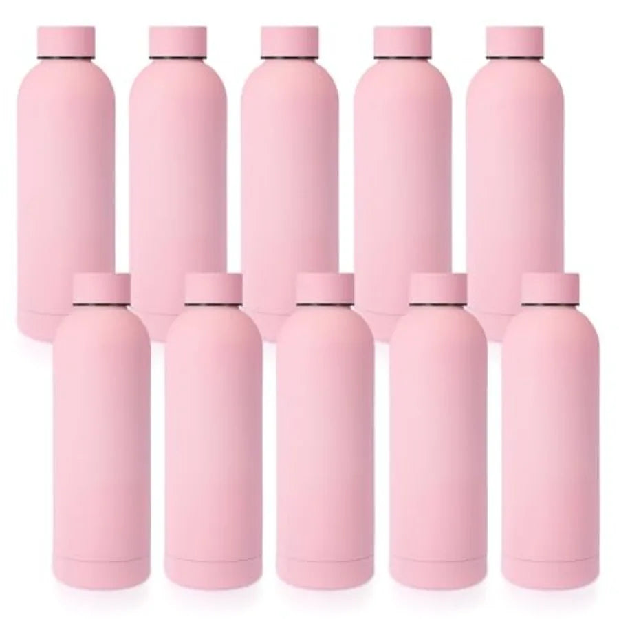 10 Pcs Stainless Steel Water Bottle Bulk Teacher Employee Appreciation Gifts School Double Layer Vacuum 17 oz Small Mouth Sport