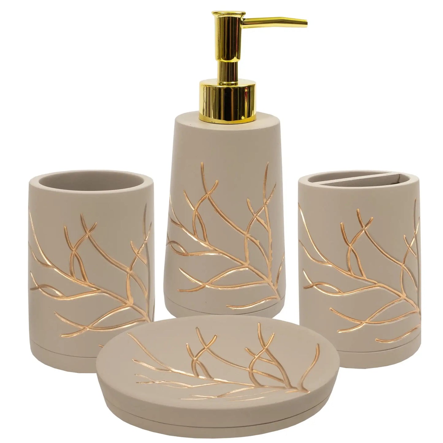Bathroom Accessories Collection 4-Piece Bathroom Set