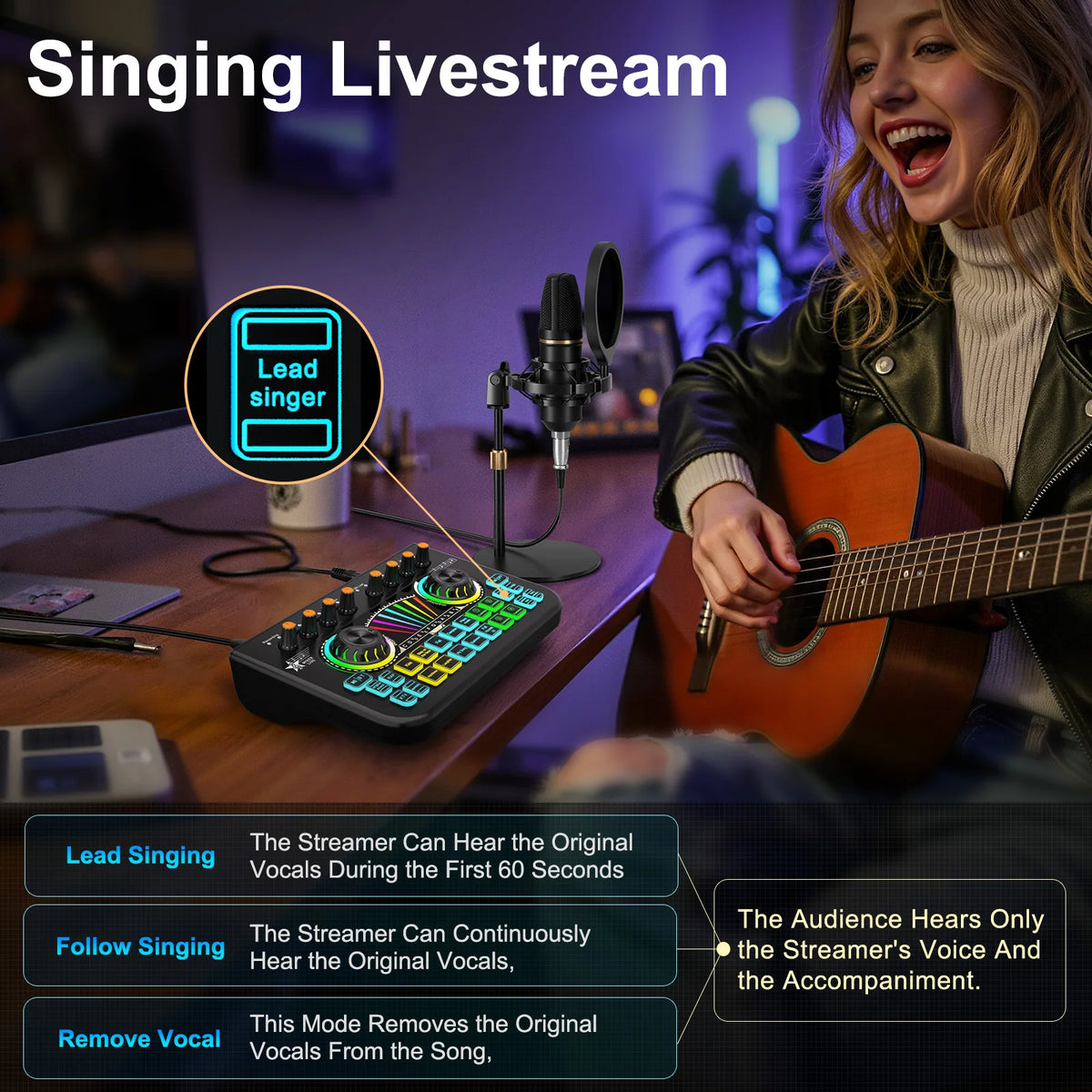 Tenlamp X3 BM800 Podcast Microphone Bundle Kit with 3.5mm Condenser Mic, Live Sound Card Audio Mixer, Professional Music Studio Full Setup for PC Phone Gaming Streaming Singing Karaoke YouTube Vlog