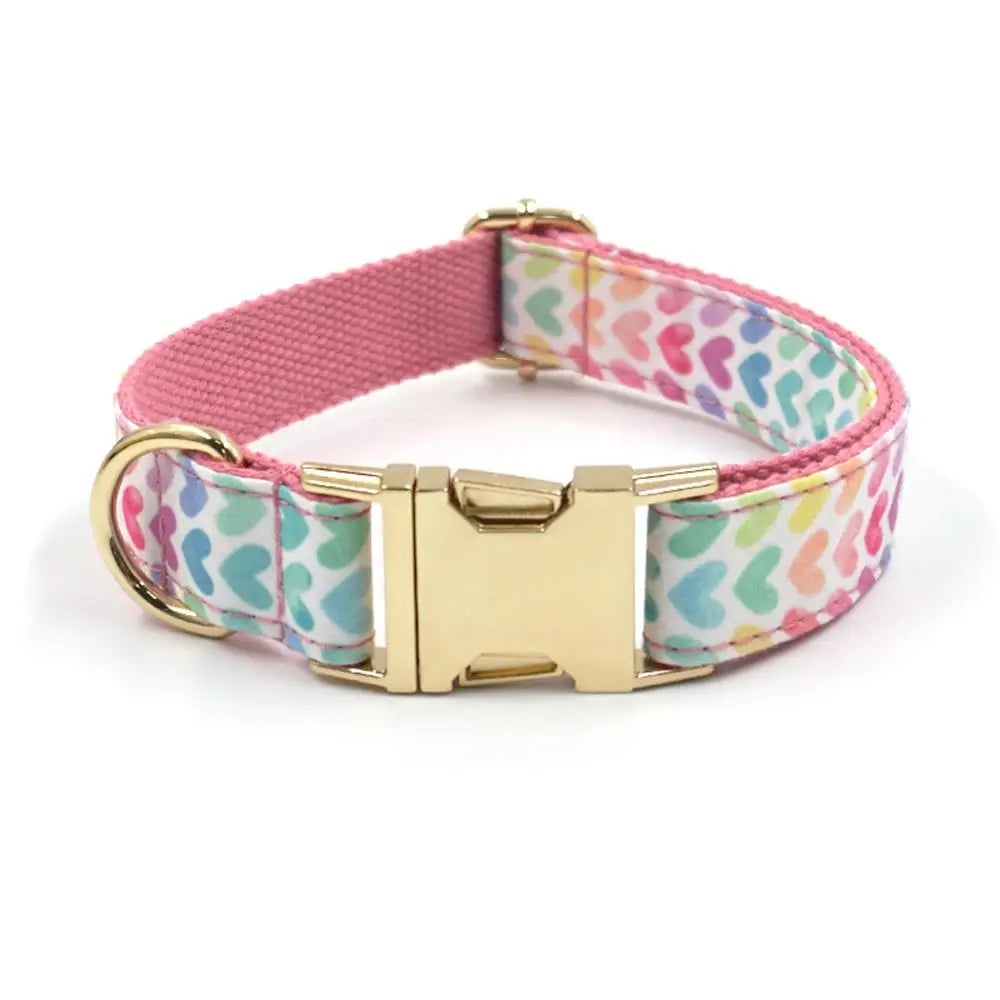Personalized Dog Collar Custom Pet Collar Free Engraving ID Name Tag Pet Accessory Lovely Puppy Collar Leash