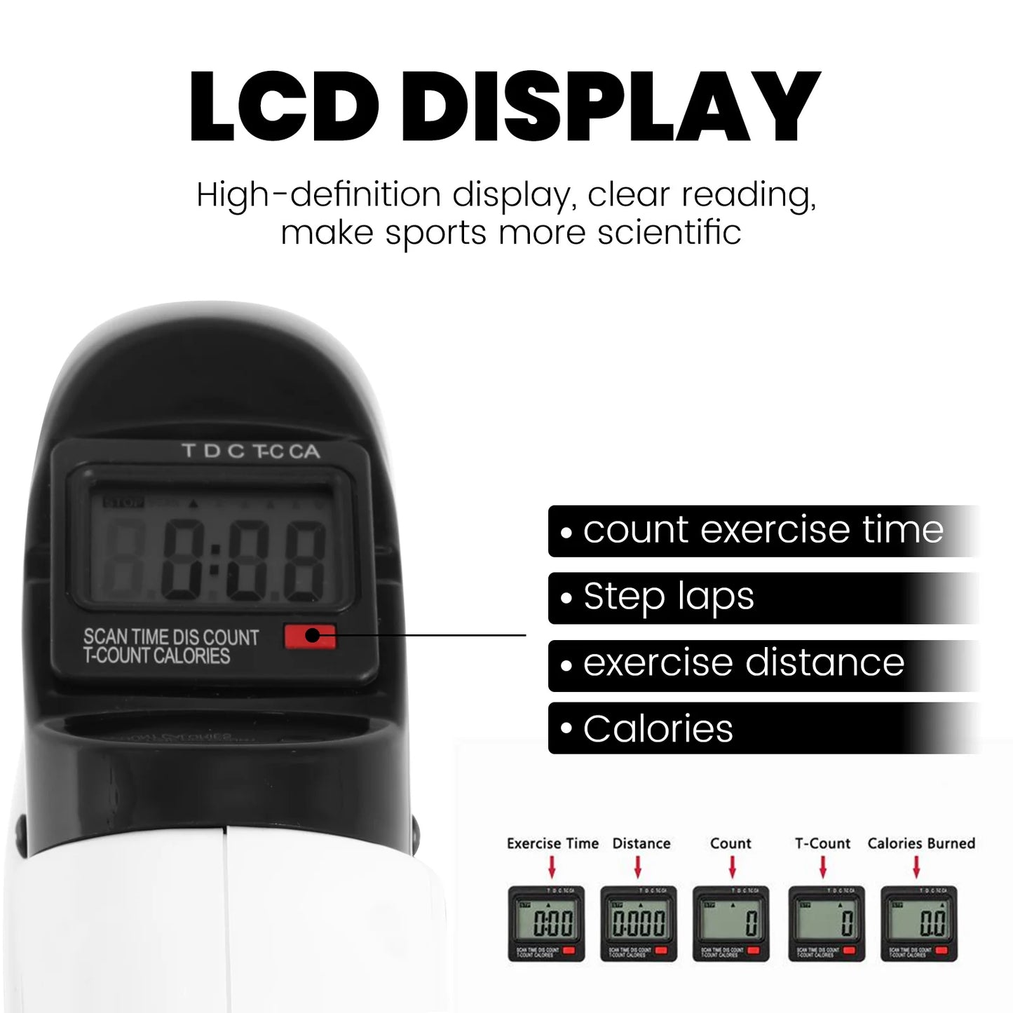 Mini Exercise Bike Multi-Function Stepper Digital Under Desk Bike Arm Leg With LCD Screen Display Pedal Exerciser Peddler Traine