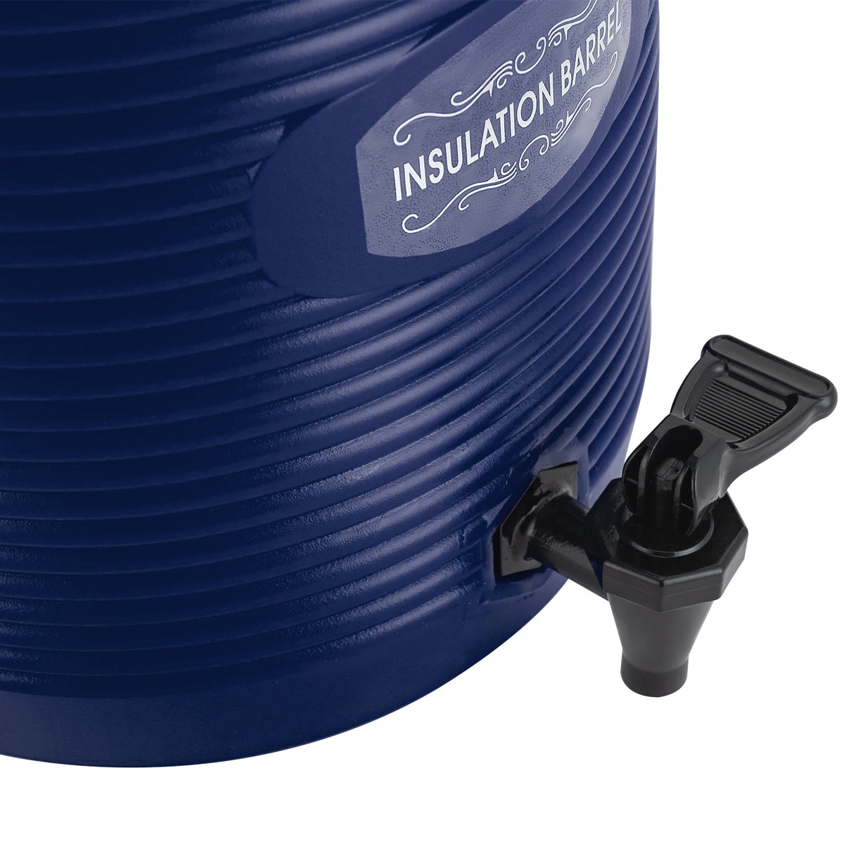 Stainless Steel Insulation Barrel Hot Water Dispenser 13L 2.91 Gallon Single Spigot Blue Insulated Beverage Dispenser For Party Kitchen