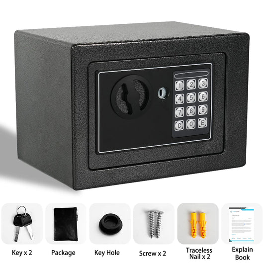 Ireproof Safes with Fireproof Money Bag Sensor Light Digital Keypad Home Safe Adjustable Shelf Security Safe