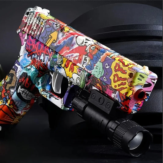 Shooting Toy Gel Ball Blaster, Fully Manual Outdoor Toy Model Without Charging, Suitable For Backyard Game, Gift(without Bullet)