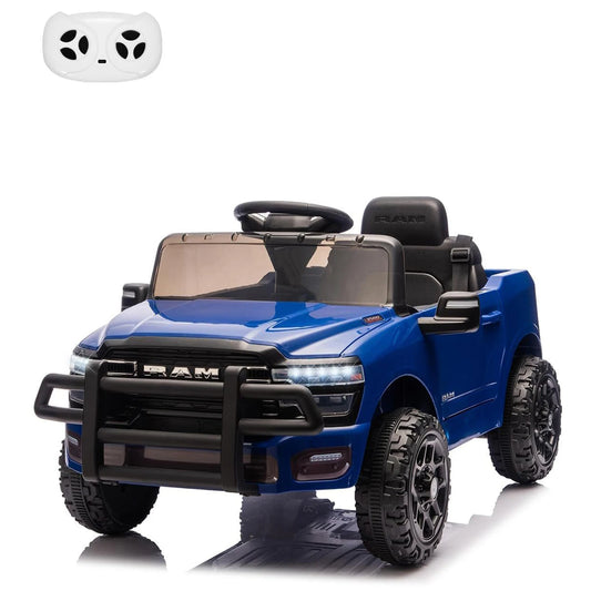 12V Electric Ride On Truck Car w/Remote Control, Electric Pickup Car Toy for Kids Toddlers,Spring Suspension, LED Lights, Music