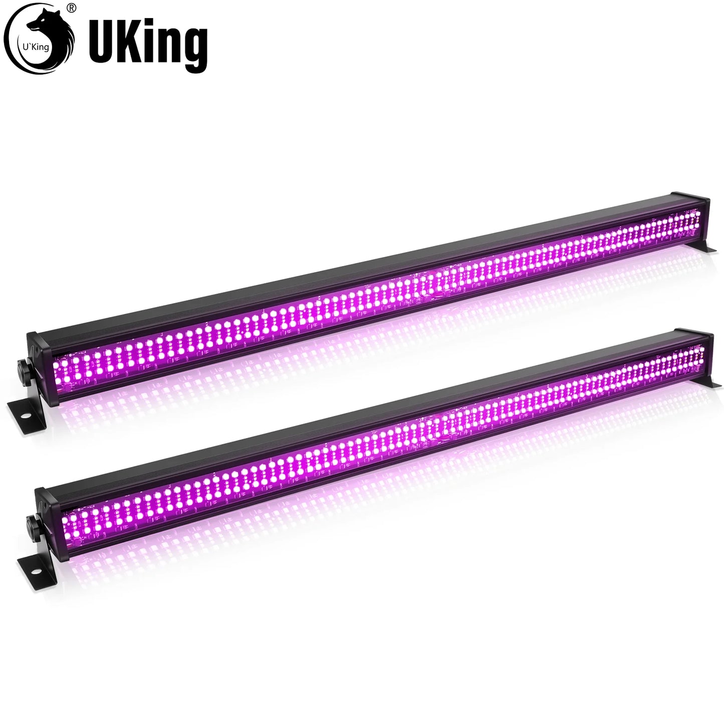 U'King 1/2Pcs 120W Wall Wash Light Bar RGB 336 LEDs Stage Lights 7000lm Wallwasher Lights For Home Nightclub Wedding Party Show