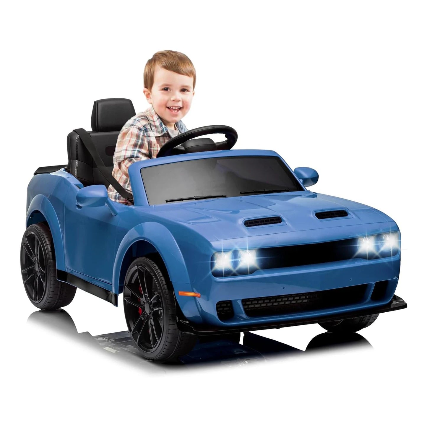 Ride on Car for Kids, 12v Toddler Ride on Toy with Remote Control,Spring Suspension,Music,LED Lights,Bluetooth for Boys Girls