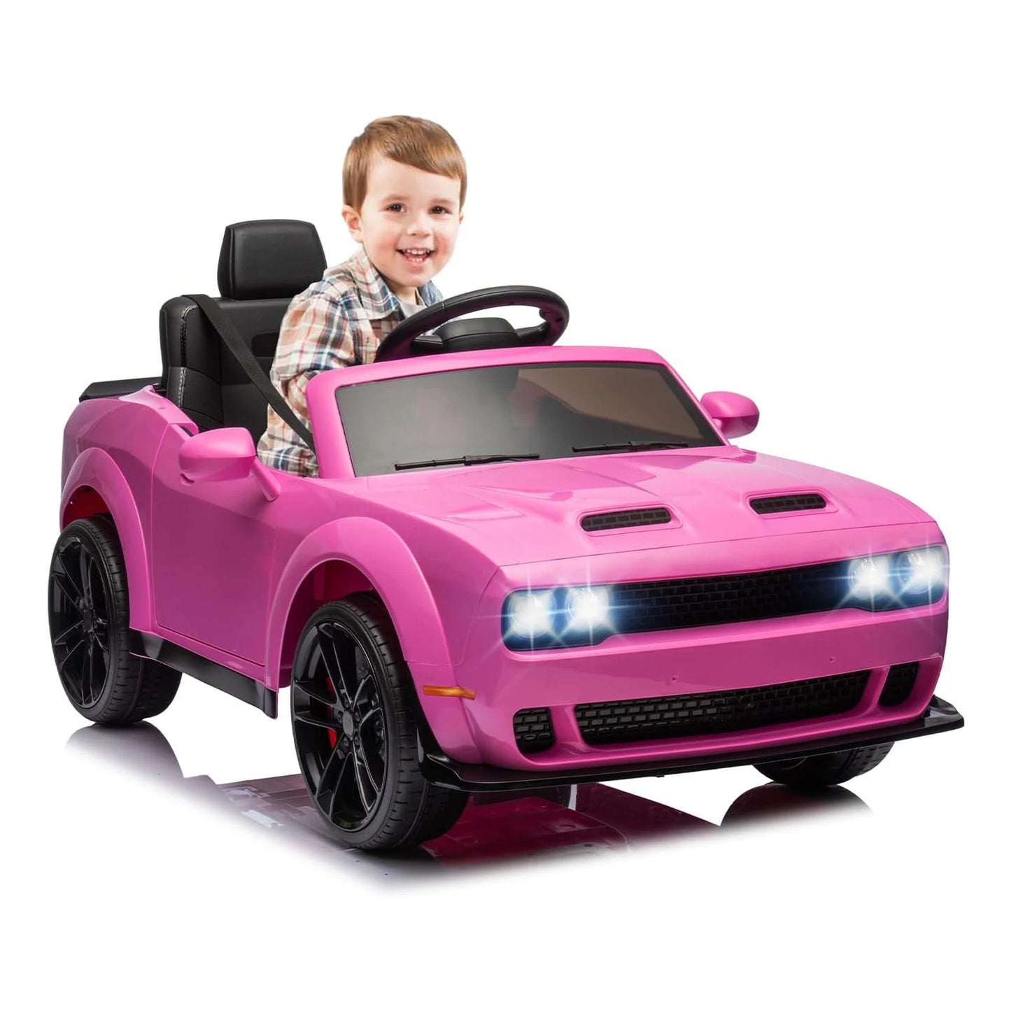 Ride on Car for Kids, 12v Toddler Ride on Toy with Remote Control,Spring Suspension,Music,LED Lights,Bluetooth for Boys Girls