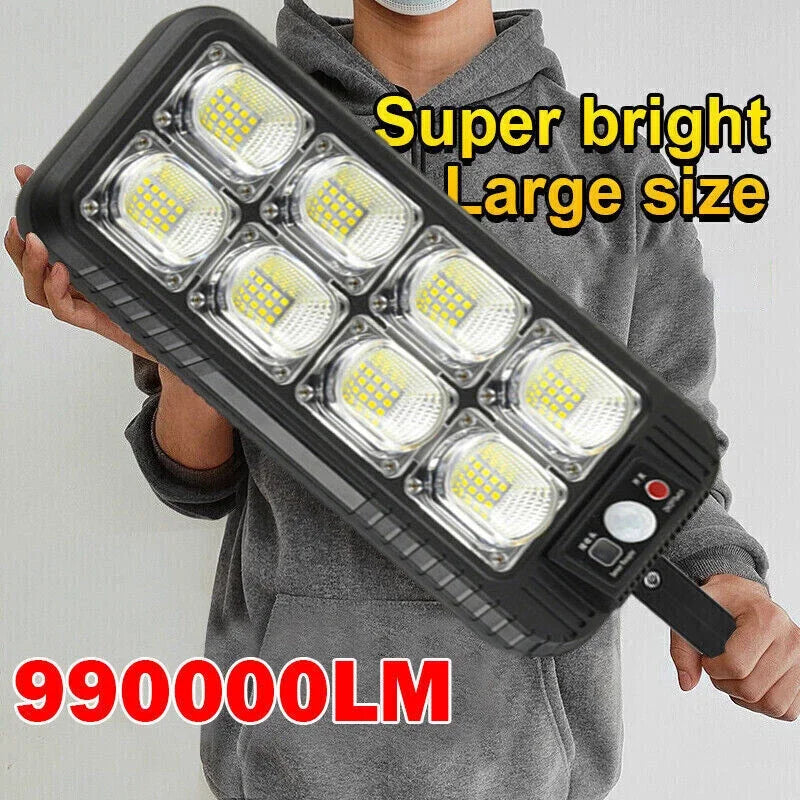 Outdoor Solar Street Light Motion Sensor LED Wall Lamp Waterproof Night Light Commercial Dusk to Dawn for Garden Courtyard