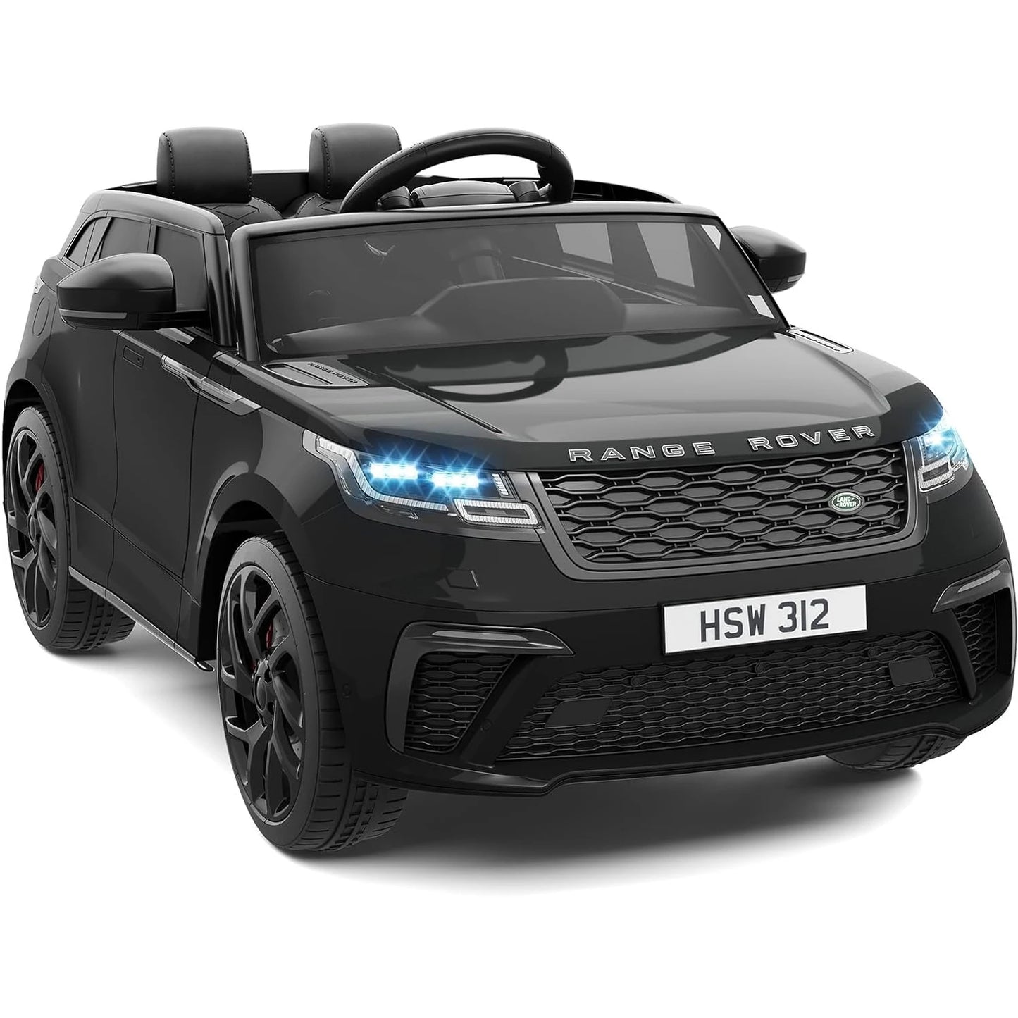 Kids Electric Car with Remote Control Ride-on Toy for Ages 4-8 Years with MP3 Player, Features Rocking Mode & Pull Rod Operation