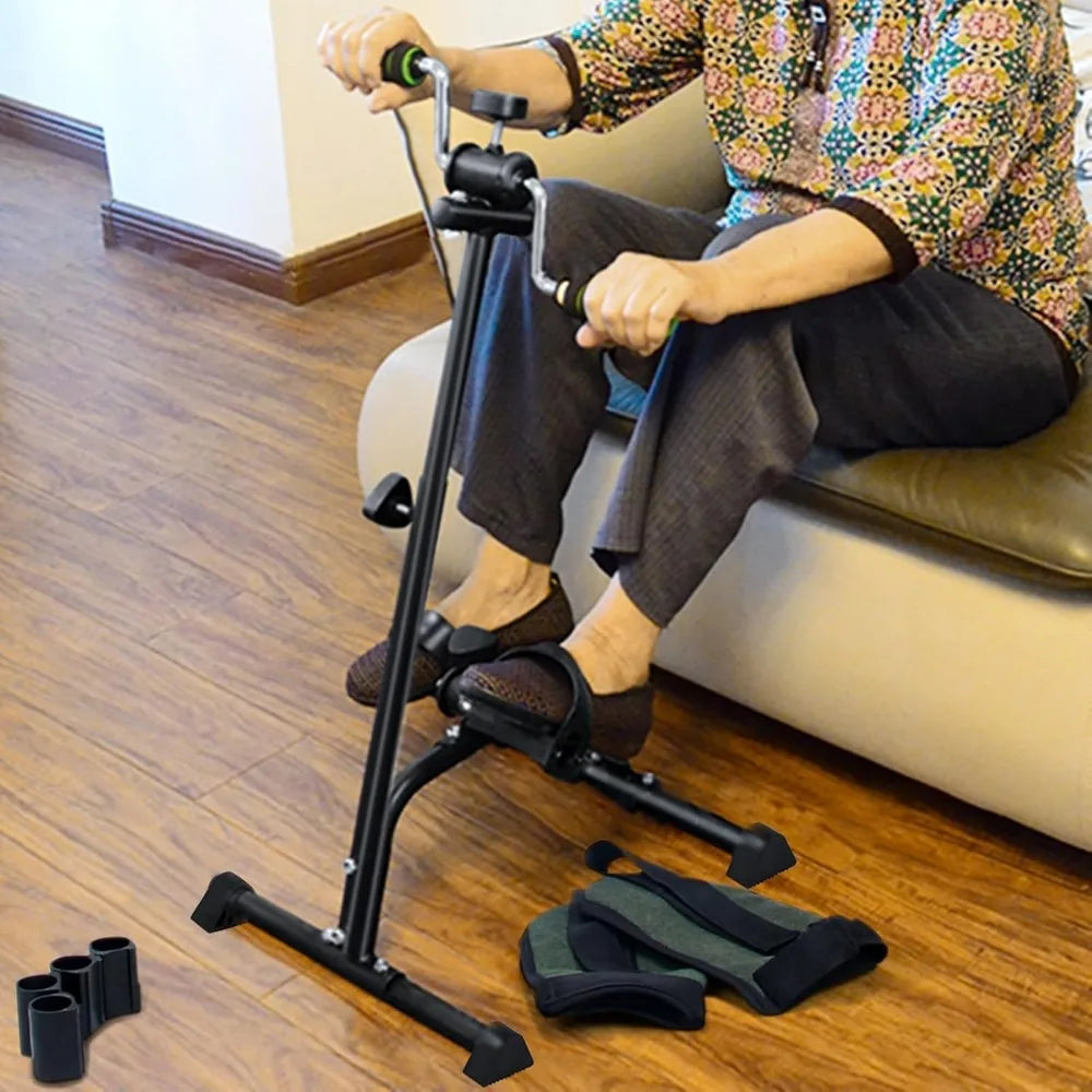 Exercise Bike for Seniors,Pedal Exerciser Bike Hand Arm Leg and Knee Peddler Adjustable Exercise Equipment for Seniors,Elderly F