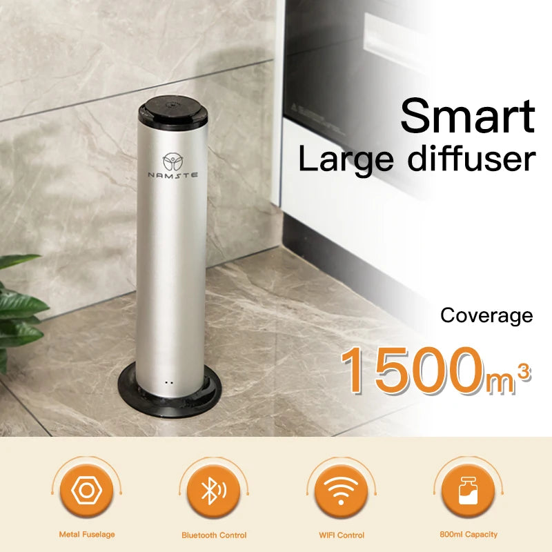 500ML Perfume Aroma Diffuser Home Flavoring Air Freshener 1500m³ Bluetooth WIFI Scent Diffuser Machine Essential Oil Diffuser