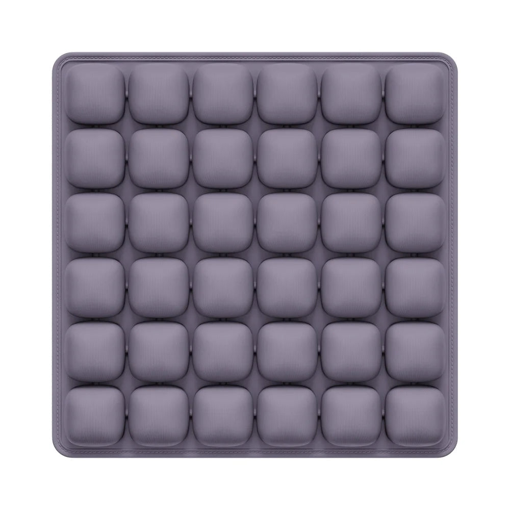 Adjustable Press-to-Inflate Seat Cushion | Pressure Relief for Office, Car & Airplane, Fabric Breathable & Anti-Slip,