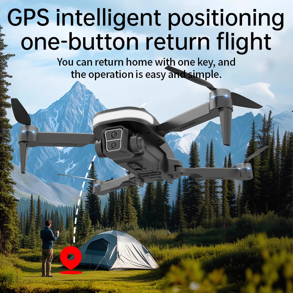 drone with 8K professional dual camera studio with remote control has 4.5inch screen 360° Omni-directional Obstacle Avoidance