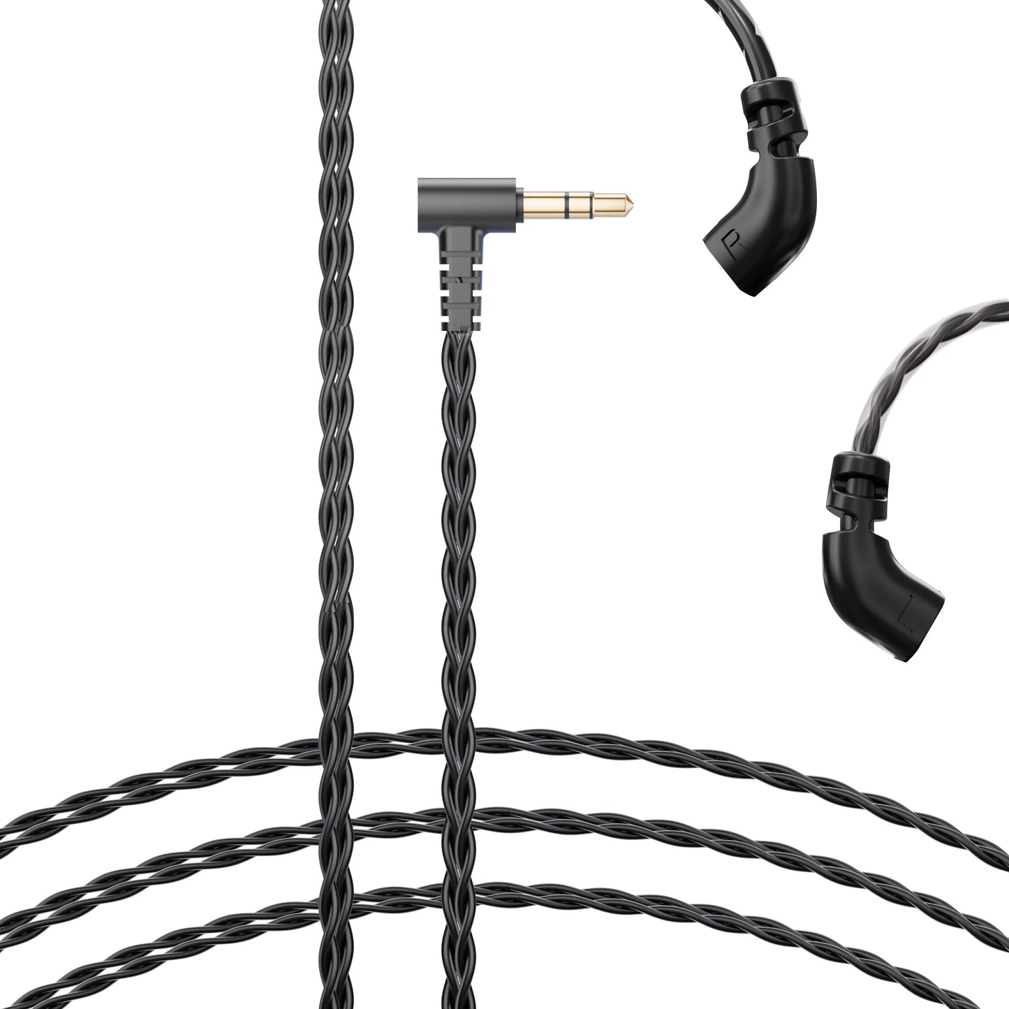 HiFi Wired Earbuds, Gaming Earbud,Driver in Ear Monitor, Hybrid IEM Earphones , Detachable Cable (Without Mic, 3.5mm Jack)