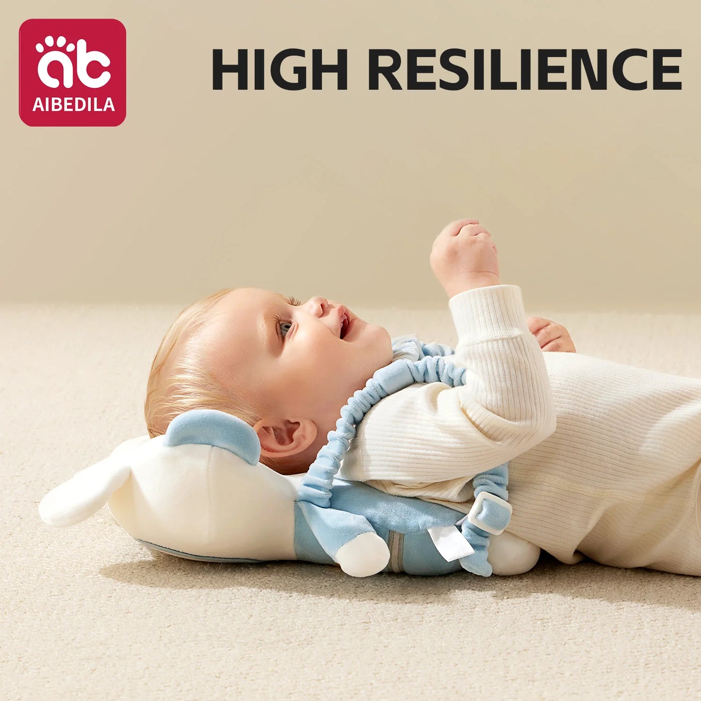 AIBEDILA Triple-sided Fall Baby Head Protector Pillow Cute Animals Anti-Fall Pillow for Crawling Walking Toddler Back Safety Pad