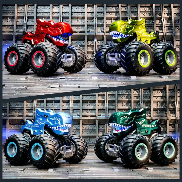 Dinosaur RC Car Remote Control Car Spray Tumbling Stunt Car 2.4G with Light Sound Boy Climbing Car High Speed Vehicle Toys Gifts