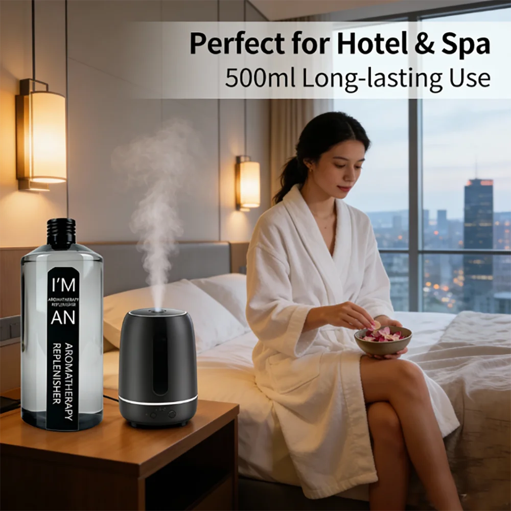 500ML Ritz Carlton Marriott Hilton Fireless Fragranc Oil for Home Hotel Car Reed Diffuser Aromatherapy Replenisher Essential Oil