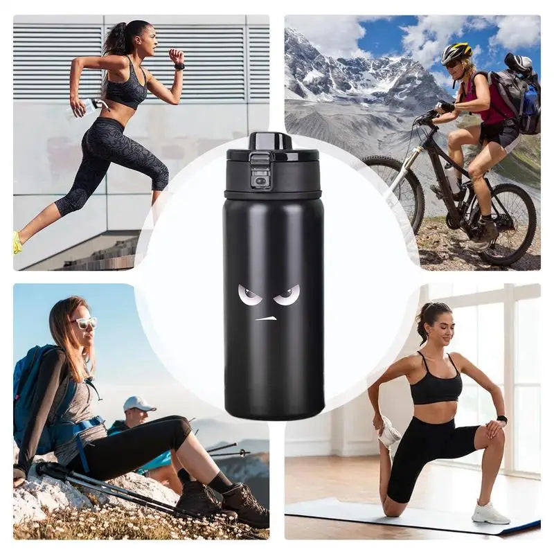 Vacuum Water Bottles 550ml Insulated Bottle Vacuum Flask 3D Engraving Tea And Coffee Drinkware Indoor Outdoor Beverage Container