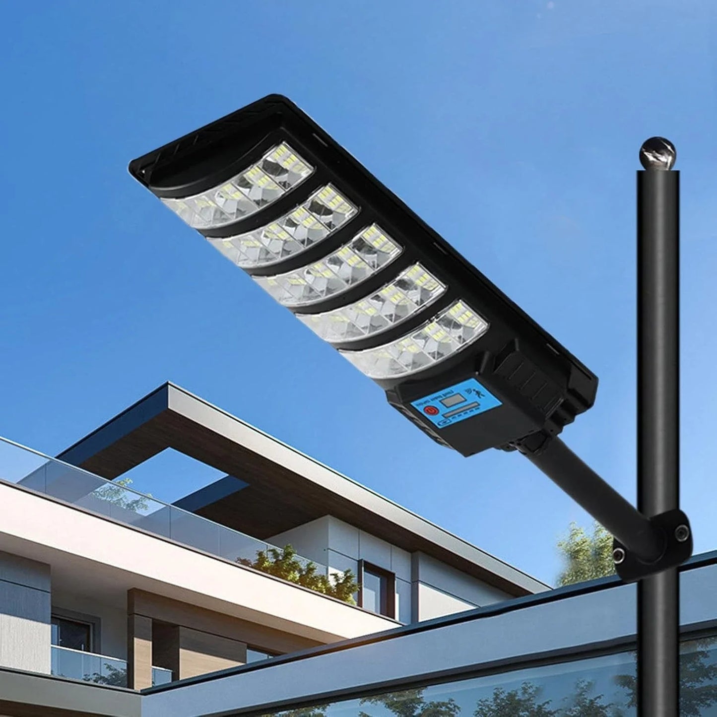 Solar Street Light Road Area Lamp Commercial LED Outdoor Dusk to Dawn Lighting Motion Sensor Garden Lights Lamps Waterproof