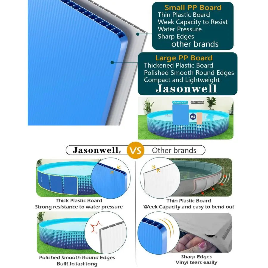 Foldable Dog Kiddie Pool Hard Plastic Kids Paddling Pool Toddler Baby Swimming Pools for Backyard Collapsible Whelping Box Pet D