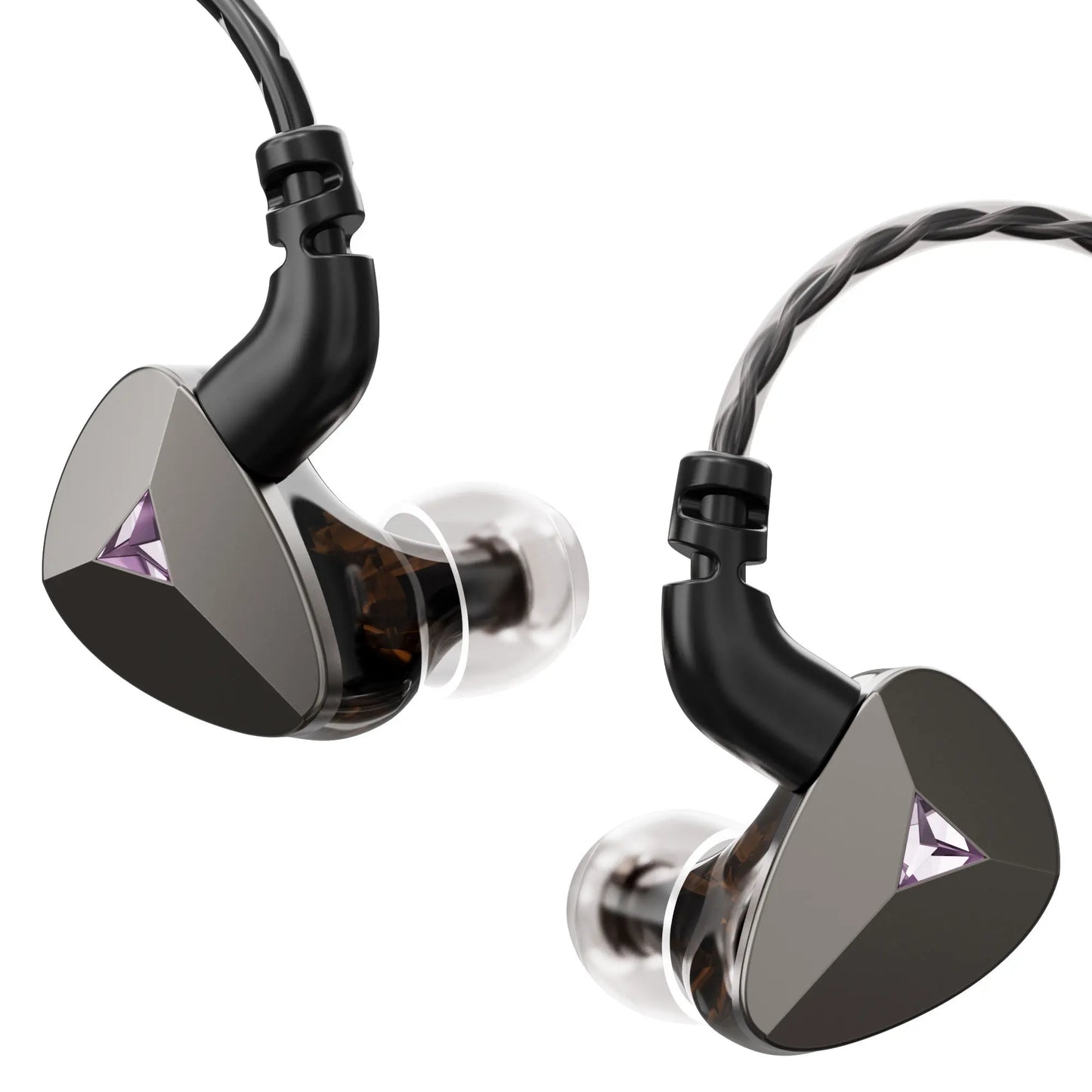 HiFi Wired Earbuds, Gaming Earbud,Driver in Ear Monitor, Hybrid IEM Earphones , Detachable Cable (Without Mic, 3.5mm Jack)
