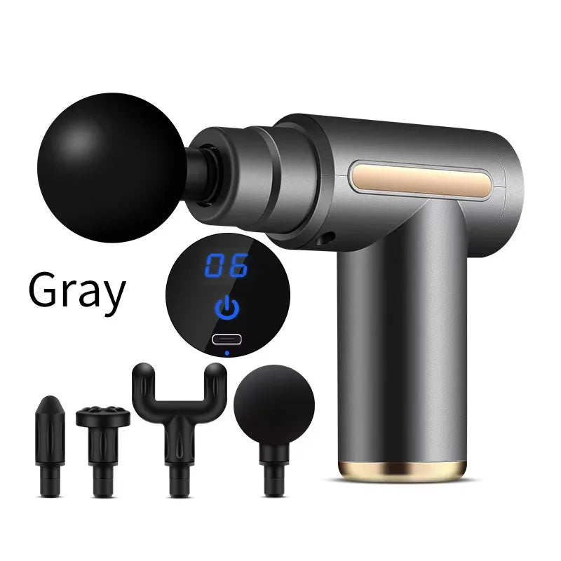 Professional Electric Muscle Massager Fascia Gun Mini Pocket Device Low Noise Neck Massager for Fitness And Muscle Relaxation masajeador foot massager back massager massager massage