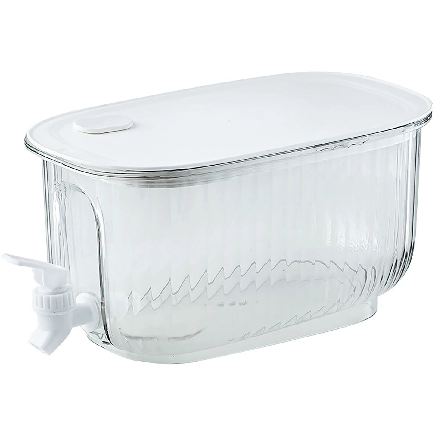 4L Fridge Cold Water Jug with Faucet Transparent Juice Cold Drink Barrel Large Capacity Leakproof Drinkware Kitchen Supplies