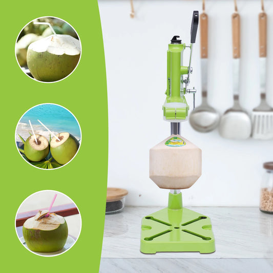 22*40cm Green Coconut Opening Tool Manual Coconut Opener for Homes Restaurants Shops, Supermarkets Fruit Shops