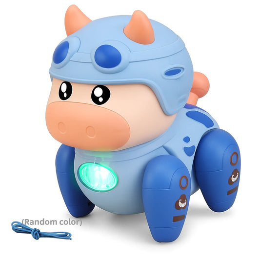 Cute Music Cow Toy For Kids - Dancing Crawling Toy, Can Light Up, Simulates Walking, ChasingLearning To Climb, Perfect Halloween