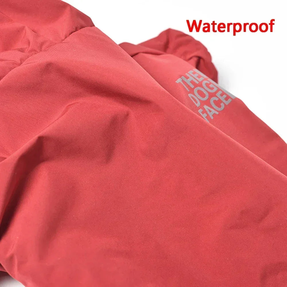Reflective Pet Clothes Autumn Winter Pet Dog Waterproof Warm Coat Cotton Hooded Jacket The Dog Face Small Dog Clothes Roupa pet