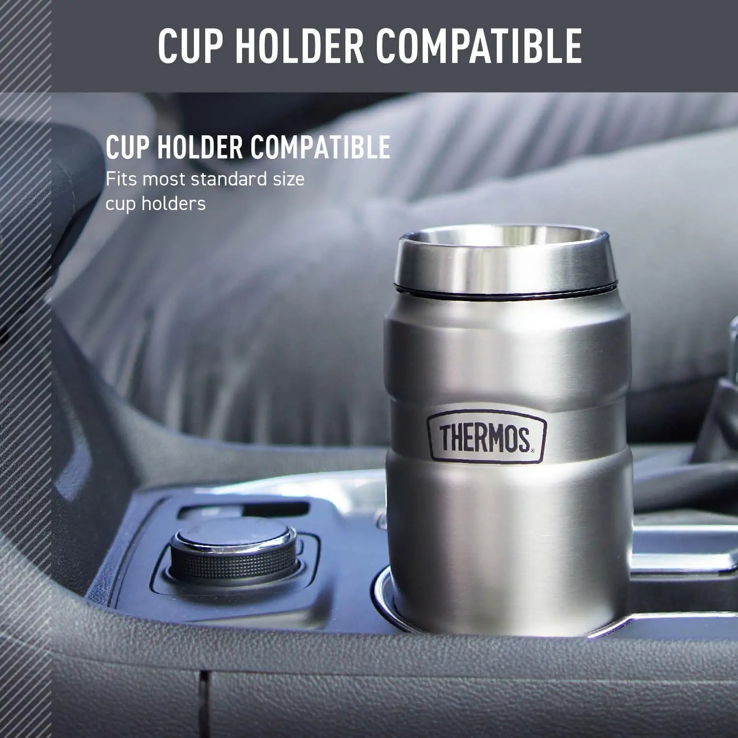 Vacuum-Insulated Stainless Steel Travel Tumbler 16oz Matte Finish