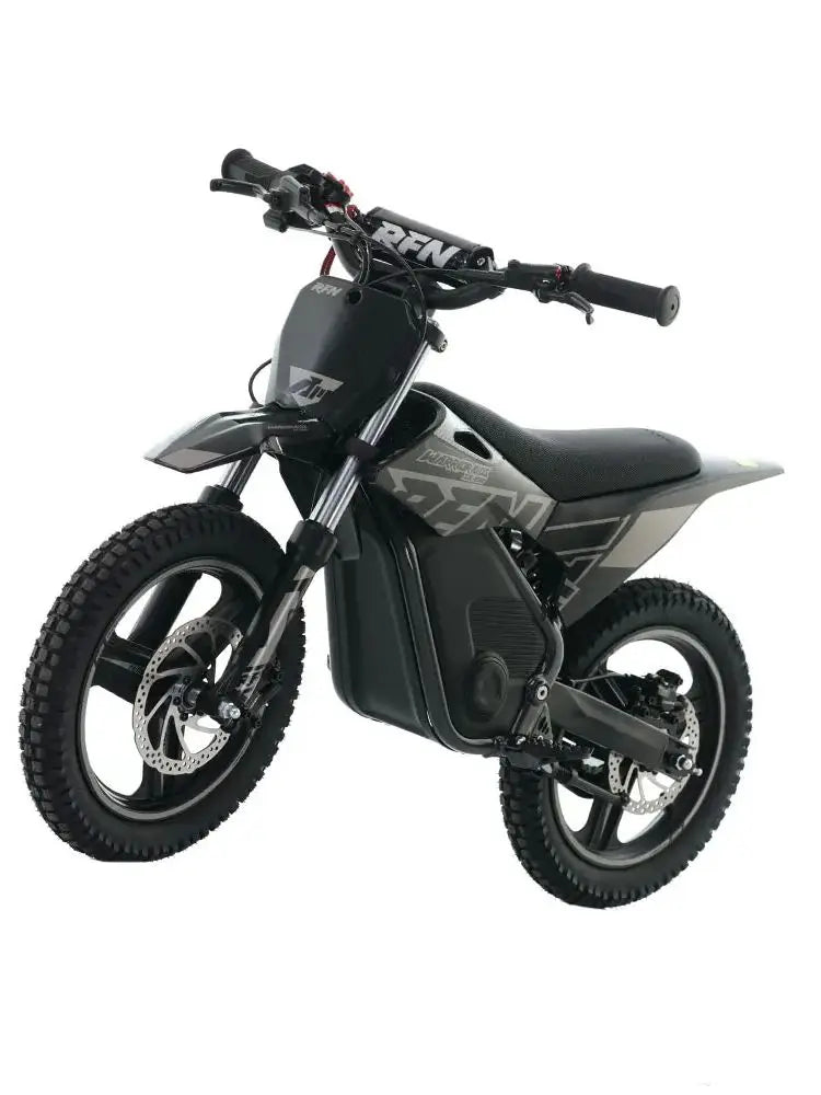 RFN E350 36V Kids Electric Dirt Bike, Electric Motorcycle with 500W | 15.5 mph Max Speed, 15.5-Mile & 3 Speeds Off-Rad （Black）