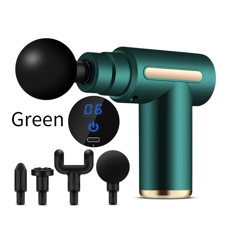 Professional Electric Muscle Massager Fascia Gun Mini Pocket Device Low Noise Neck Massager for Fitness And Muscle Relaxation masajeador foot massager back massager massager massage