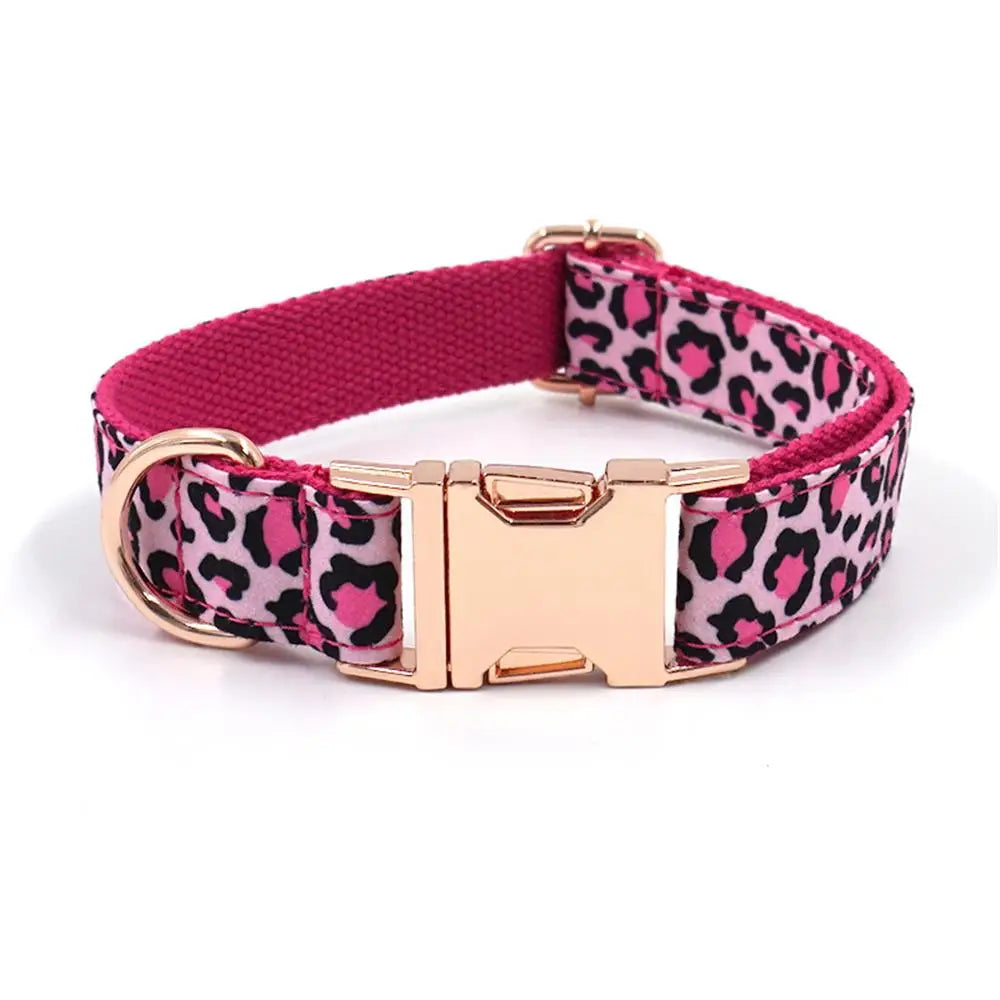 Personalized Dog Collar Custom Pet Collar Free Engraving ID Name Tag Pet Accessory Lovely Puppy Collar Leash