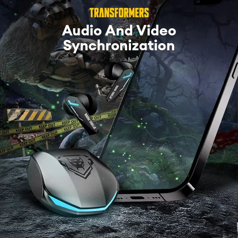 Ship From US Transformers Bluetooth Earphones Wireless Gaming Headset GM2 Pro Low Latency Earbuds HD Call with Mic 2025 New