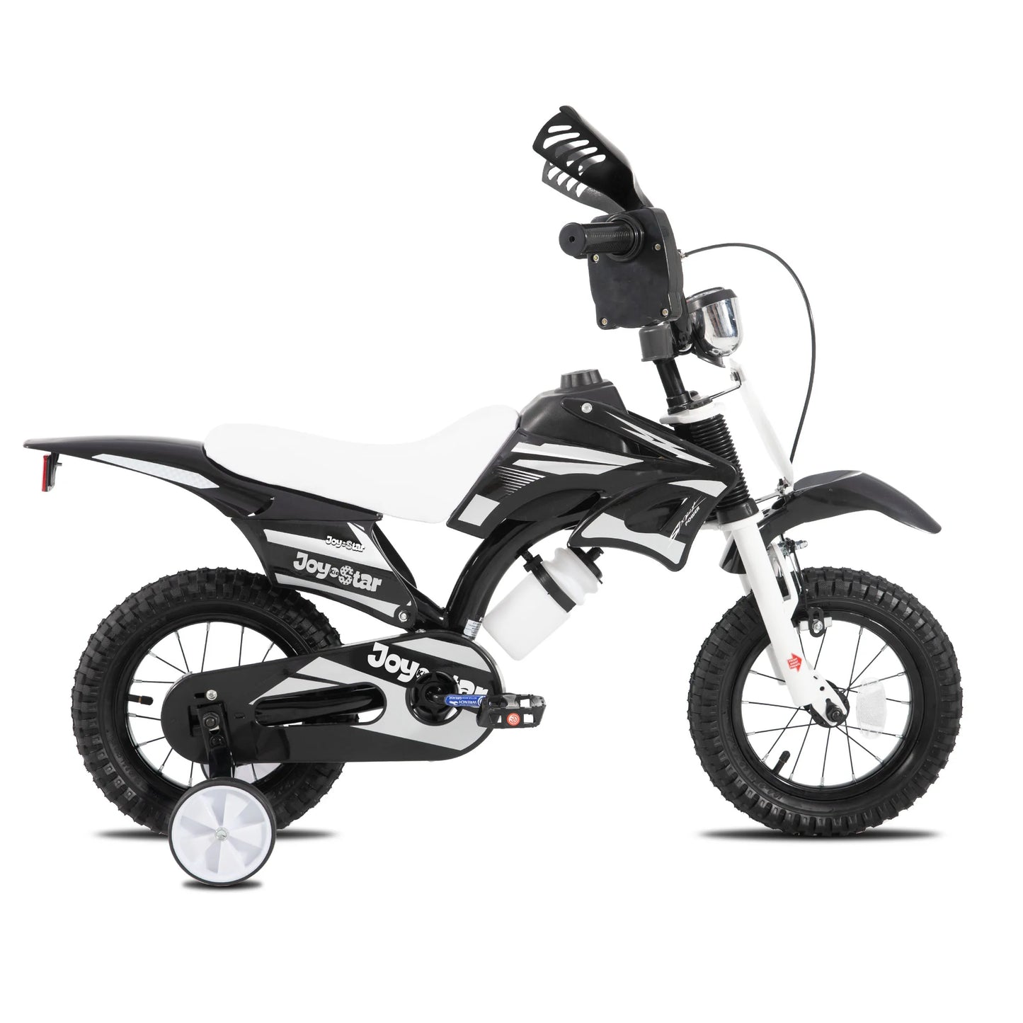 Joystar Motocross Style Kids Bike for Boys Girls Ages 3-7 Years, 12 & 16 Inch Bikes with Training Wheels and Number Plate