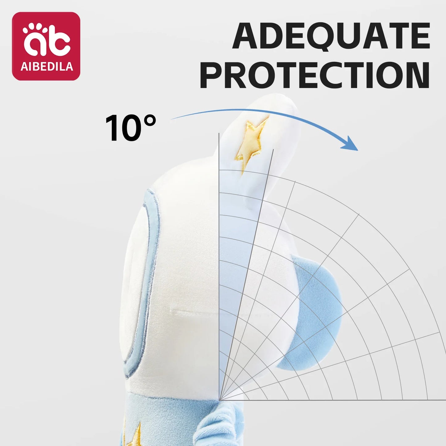 AIBEDILA Triple-sided Fall Baby Head Protector Pillow Cute Animals Anti-Fall Pillow for Crawling Walking Toddler Back Safety Pad