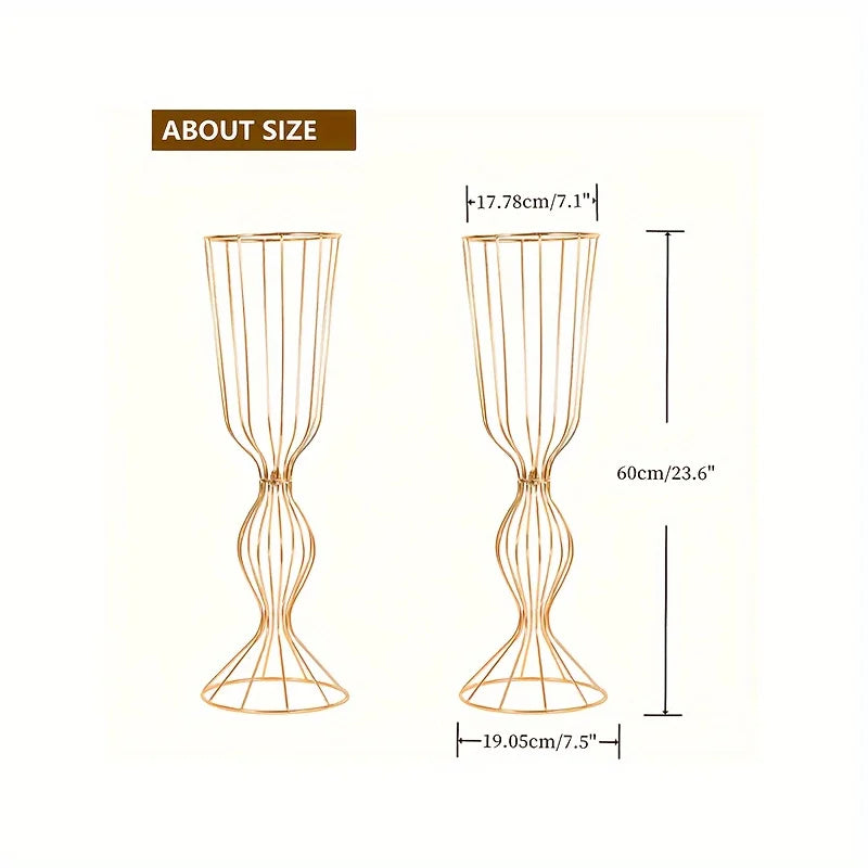 2/10 23.6in High Vases, Wedding Centerpiece Display, Anniversary, Home Decoration, Halloween Christmas Decoration